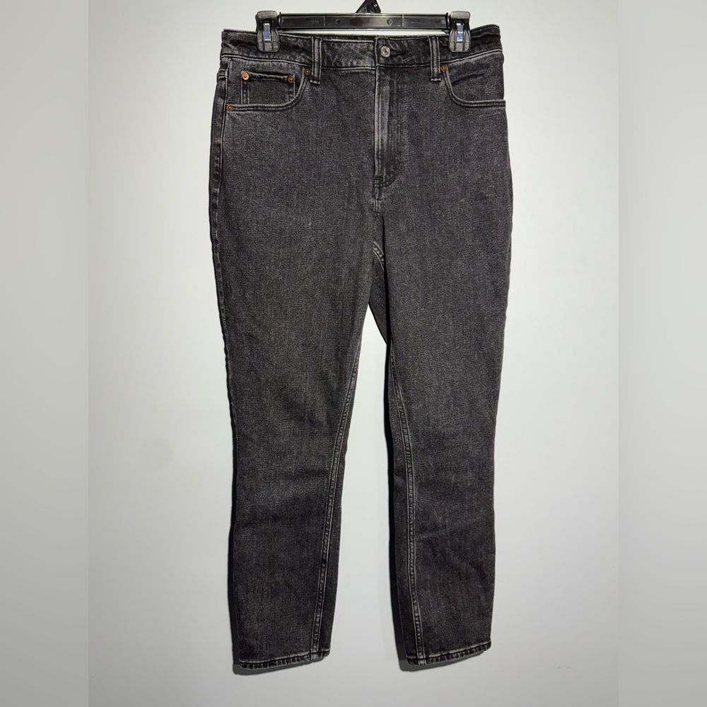 Abercrombie & Fitch Dark Gray High Rise Jeans